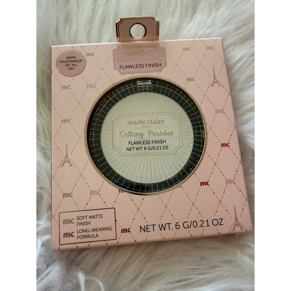 Marie Claire Paris Flawless Finish Setting Powder Talc-Free Soft Matte 0.21oz